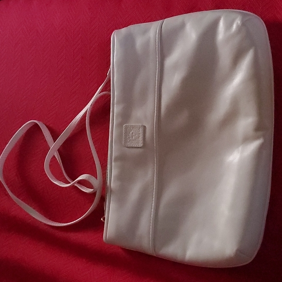Anne Klein Bags 98s Ann Klein Calderon Purse White Fauxleathe Cross